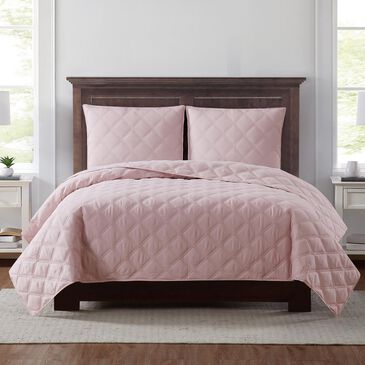 Pem America Truly Soft Everyday 3-Piece Full/Queen Quilt Set in Blush, , large