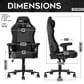 Techni Sport Orion Gaming Chair in Black, , large
