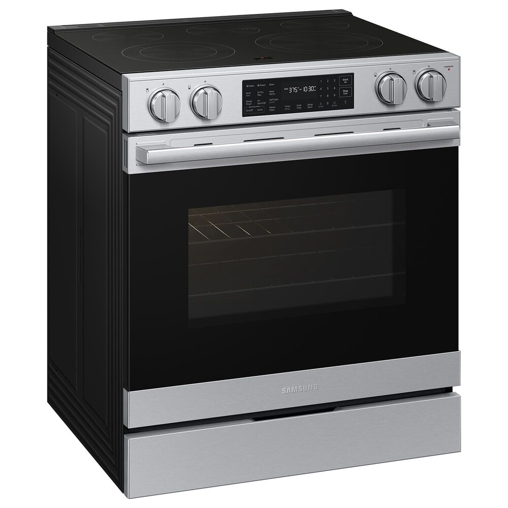 Samsung Bespoke 6.3 Cu. Ft. Smart Slide-In Electric Range with True Convection in Stainless Steel, , large