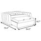 Lifestyle Solutions Galloway Convertible Loveseat in Beige, , large