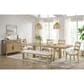 Emerald Home Furnishings Pacific Grove Trestle Dining Table in Sand Dune Brown - Table Only, , large