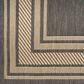 Nourison Horizon HOZ03 Charcoal 8" x 10" Indoor/Outdoor Area Rug, , large