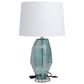 Maple and Jade Glass Angular Table Lamp in Teal, , large