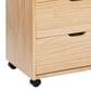 Linon Home Decor Cary 8-Drawer Rolling Cart in Natural, , large