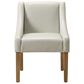 Office Star Products Monarch Side Chair with Cream Faux Leather Cushion in Light Oak, , large