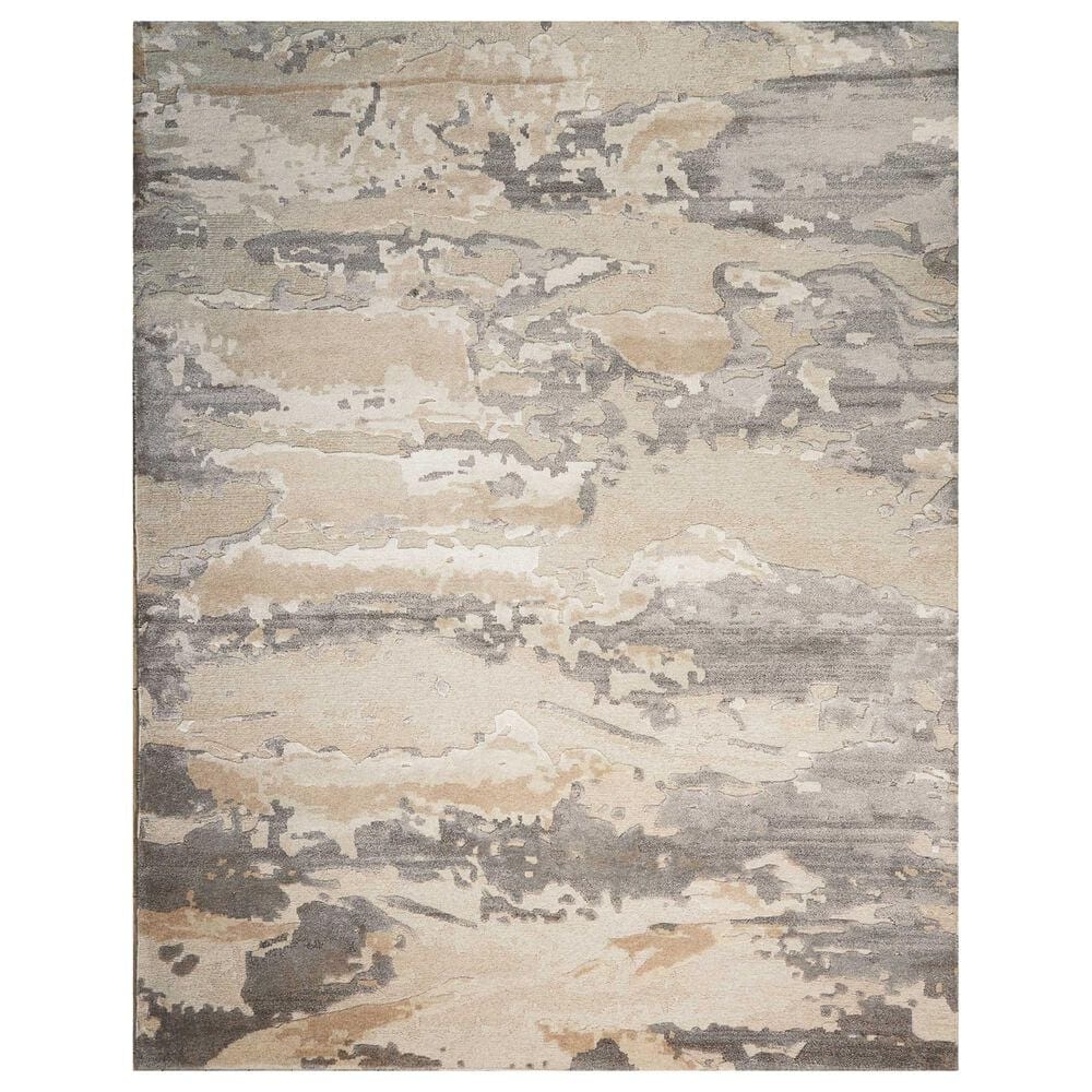 Nourison Divine DIV05 8"6" x 11"6" Ash Area Rug, , large