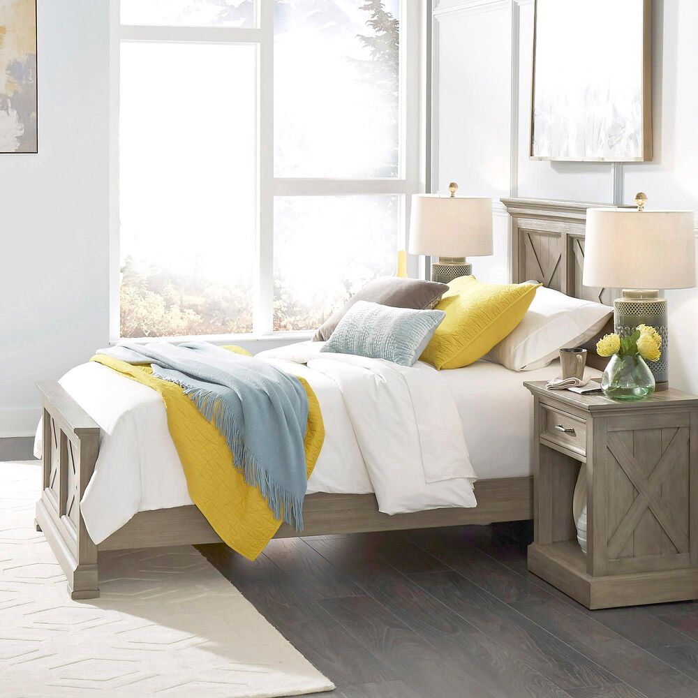 Homestyles Mountain Lodge Twin Headboard in Gray, , large
