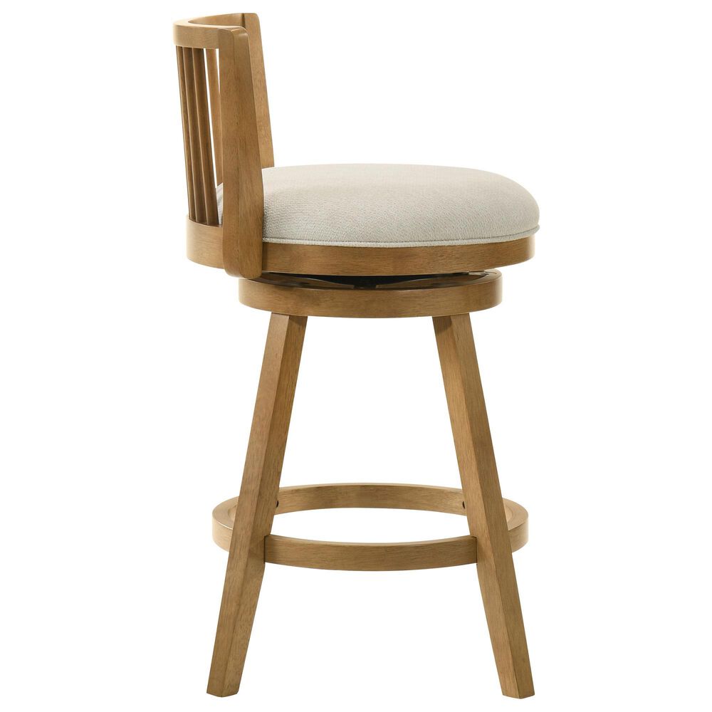 Armen Living Harper 30" Swivel Bar Stool in Amber Glow, , large