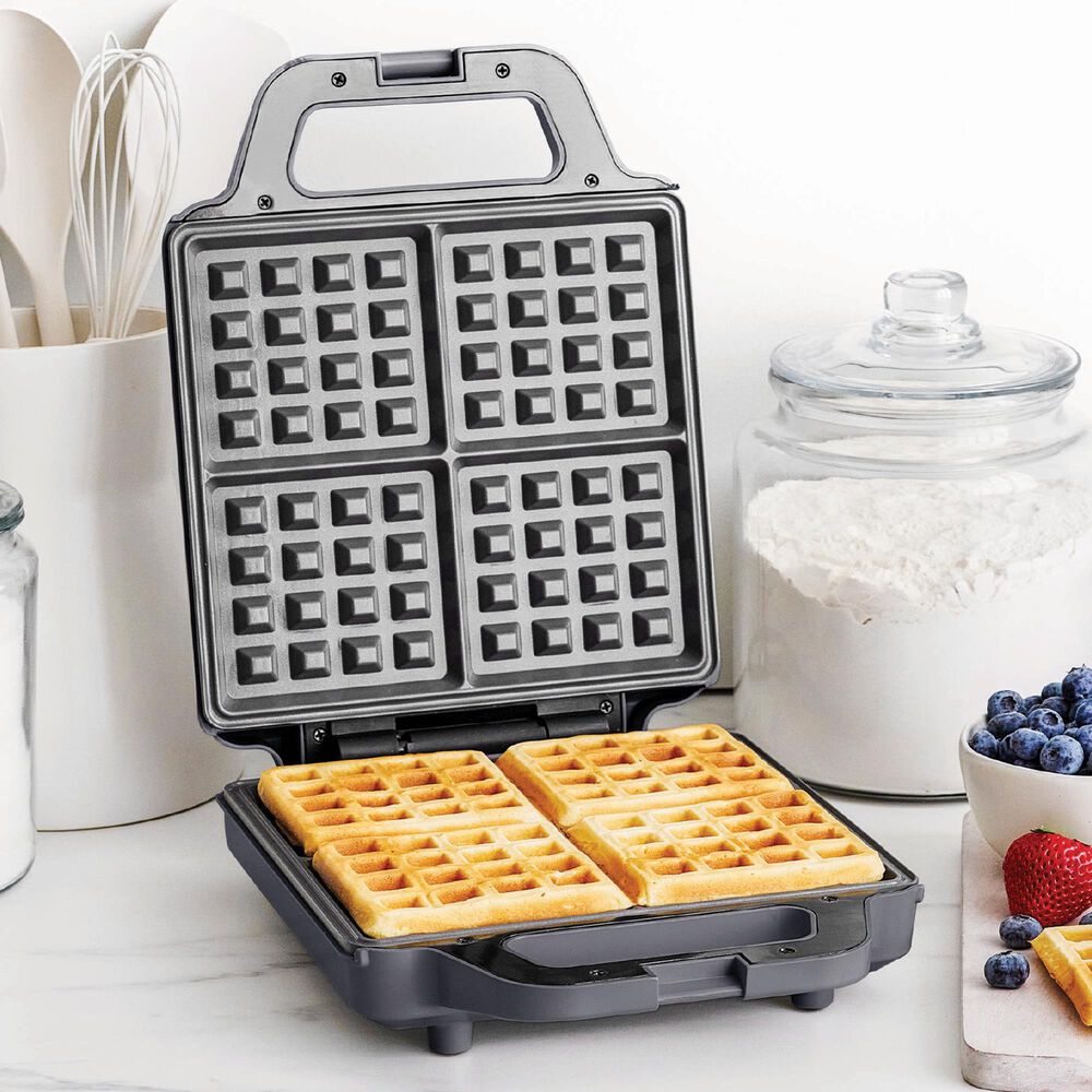 Green Pan Advanced 4-Square Waffle Maker in Graphite, , large
