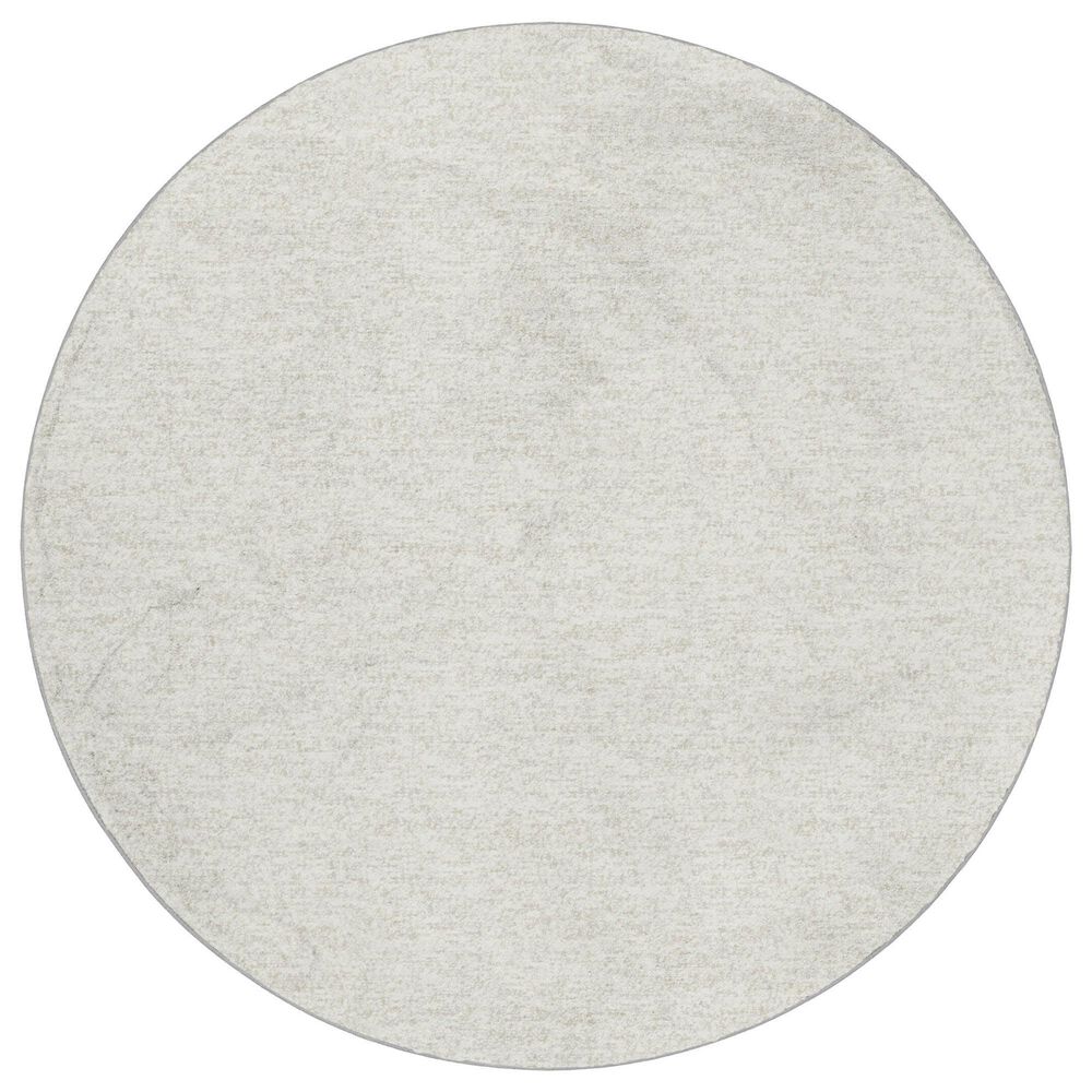 Dalyn Rug Company Voyage VY2 Ivory 8" Round Area Rug, , large