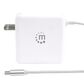 Manhattan Power Delivery Wall Charger with Built-in USB-C Cable in White, , large
