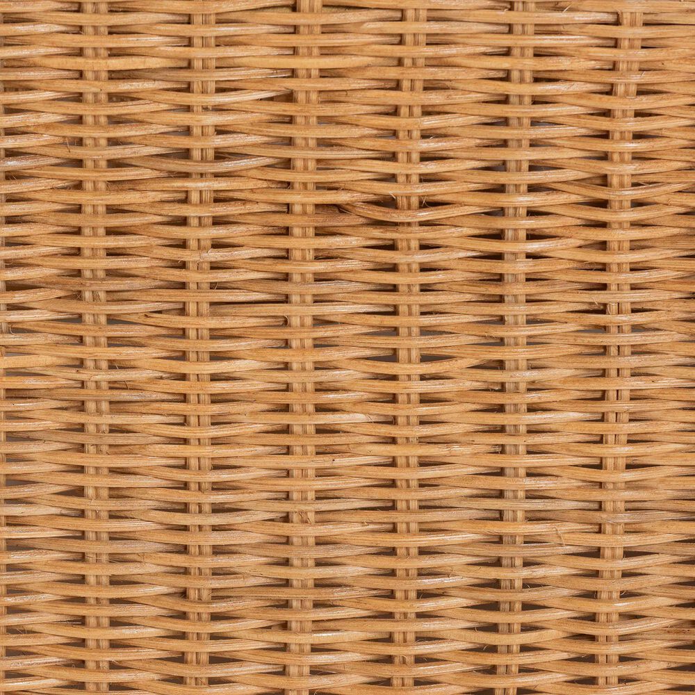 Baxton Studio Carina Rattan Arm Chair in Neutral, , large