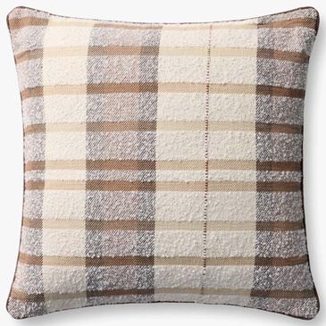 Loloi 20" Square Throw Pillow in Brown and Multicolor, , large