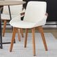 LumiSource Cosmo Accent Chair with Fabric Cushion in Cream, , large