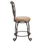 Linon Home Decor Gathered Swivel Counter Stool in Rich Bronze, , large