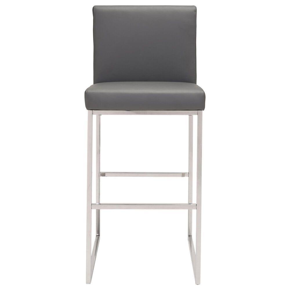Zuo Modern Genoa Barstool in Gray, , large