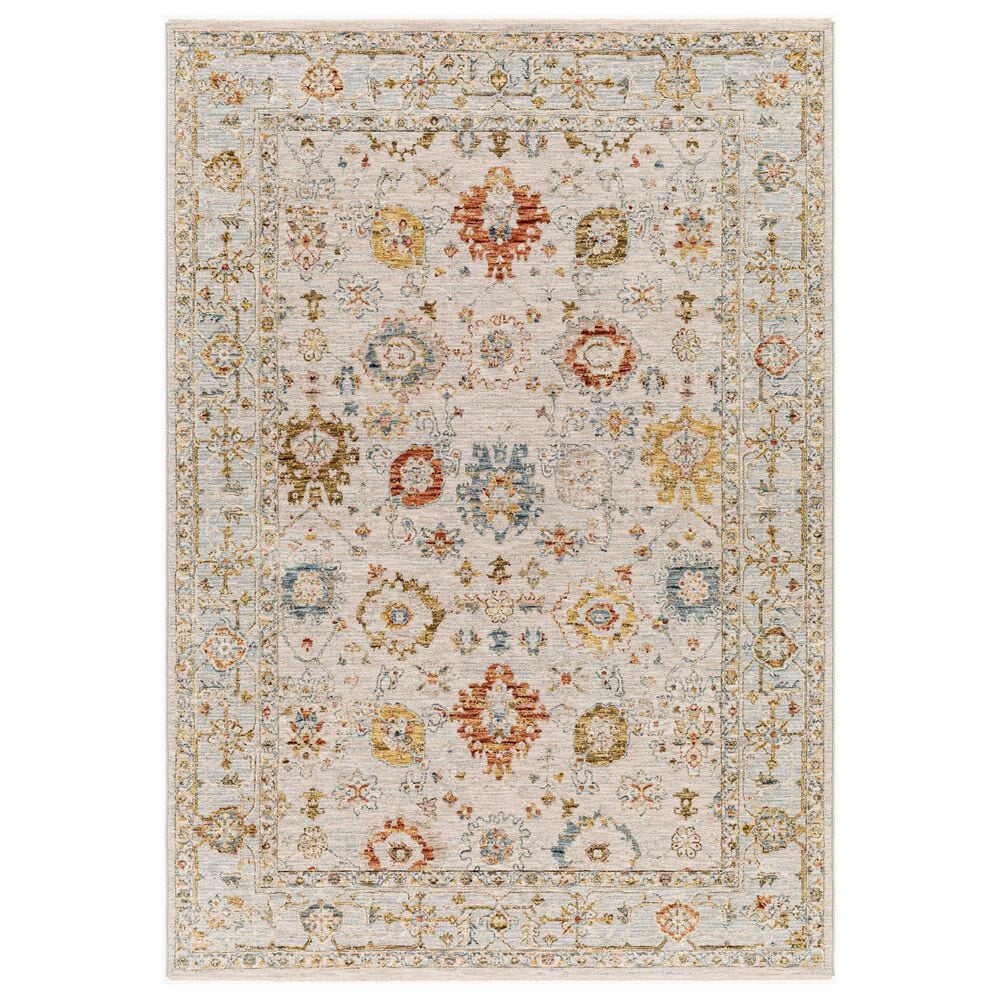 Surya Reina Light Gray, Cream, Denim, Rust, Mustard, Olive and Tan 10&#39; x 13&#39;11&quot; Area Rug, , large
