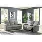 Ashley Gauntlet Manual Reclining Loveseat in Sterling, , large