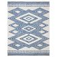 Safavieh Micro-Loop Southwestern 8" x 10" Ivory and Navy Area Rug, , large