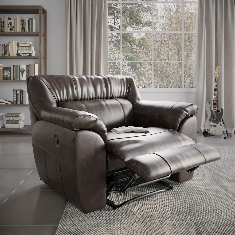 Catnapper Extra Wide Cuddler Manual Recliner in in Godiva Shop NFM