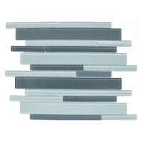 Charisma Spark Linear Glass Mosaic Sheet