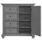 Oxford Baby Weston 2-Piece Crib and Dresser Nursery Set in Dusk Gray, , large