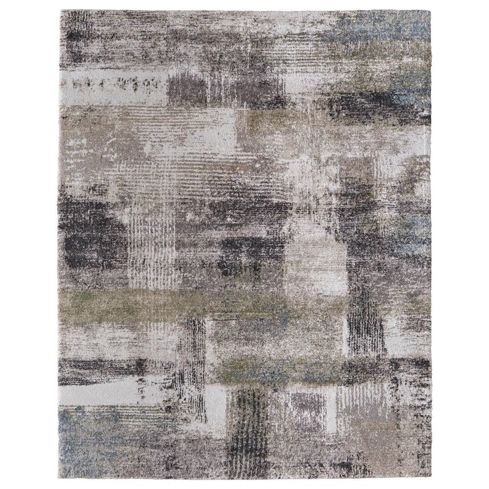 Feizy Rugs Skyview 2"6" x 7"3" Ivory and Green Runner, , large