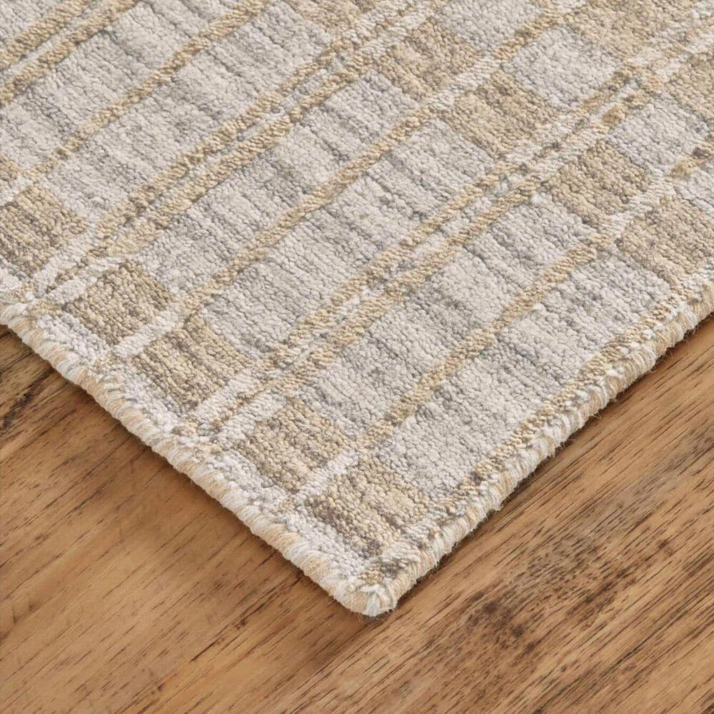 Feizy Odell 2&#39; x 3&#39; Tan and Silver Area Rug, , large