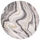 Safavieh Craft 12" Round Grey and Gold Area Rug, , large