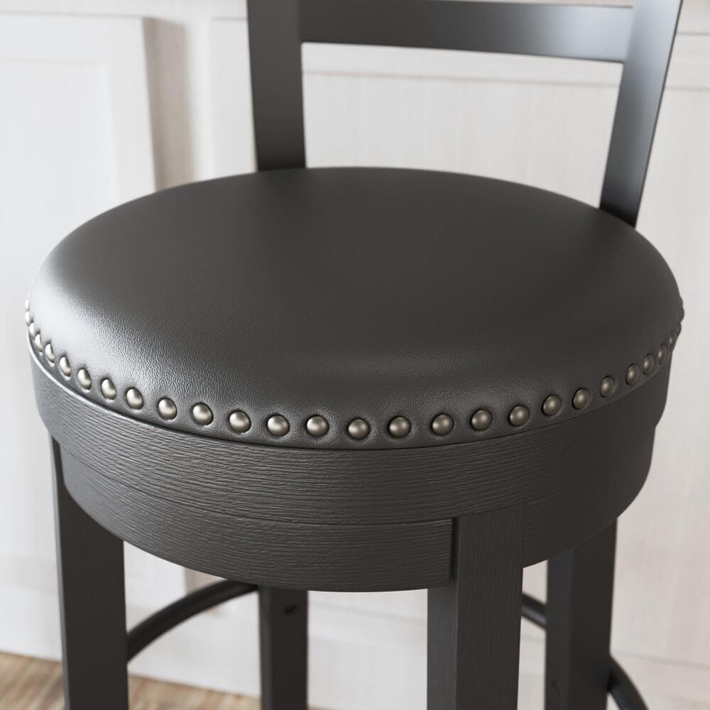 Ashley Valebeck Swivel Bar Stool in Antiqued Black, , large