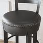 Ashley Valebeck Swivel Bar Stool in Antiqued Black, , large