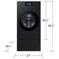 Samsung Bespoke AI Laundry Combo Pedestal with Storage Drawer in Brushed Black, , large
