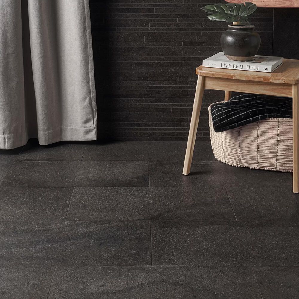 Soho Studio Olympic Charcoal 12" x 24" Matte Porcelain Tile, , large
