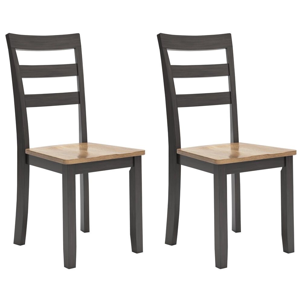 Ashley Gesthaven Dining Chair Set of 2 in Natural and Brown, , large