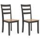 Ashley Gesthaven Dining Chair Set of 2 in Natural and Brown, , large
