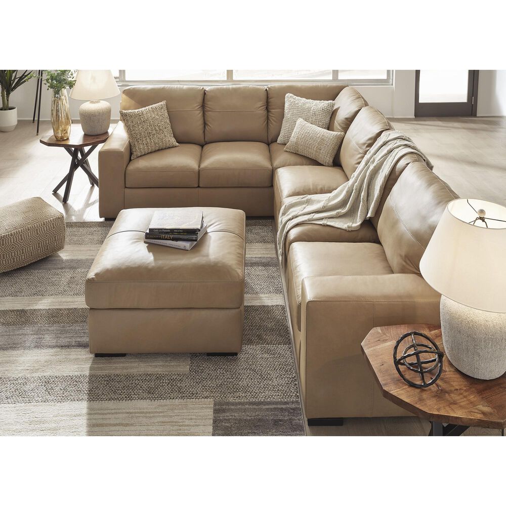 Ashley Bandon Oversized Accent Ottoman in Toffee, , large