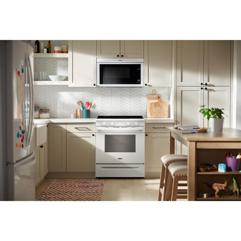 Whirlpool 30" Electric Smart Range in White, , large