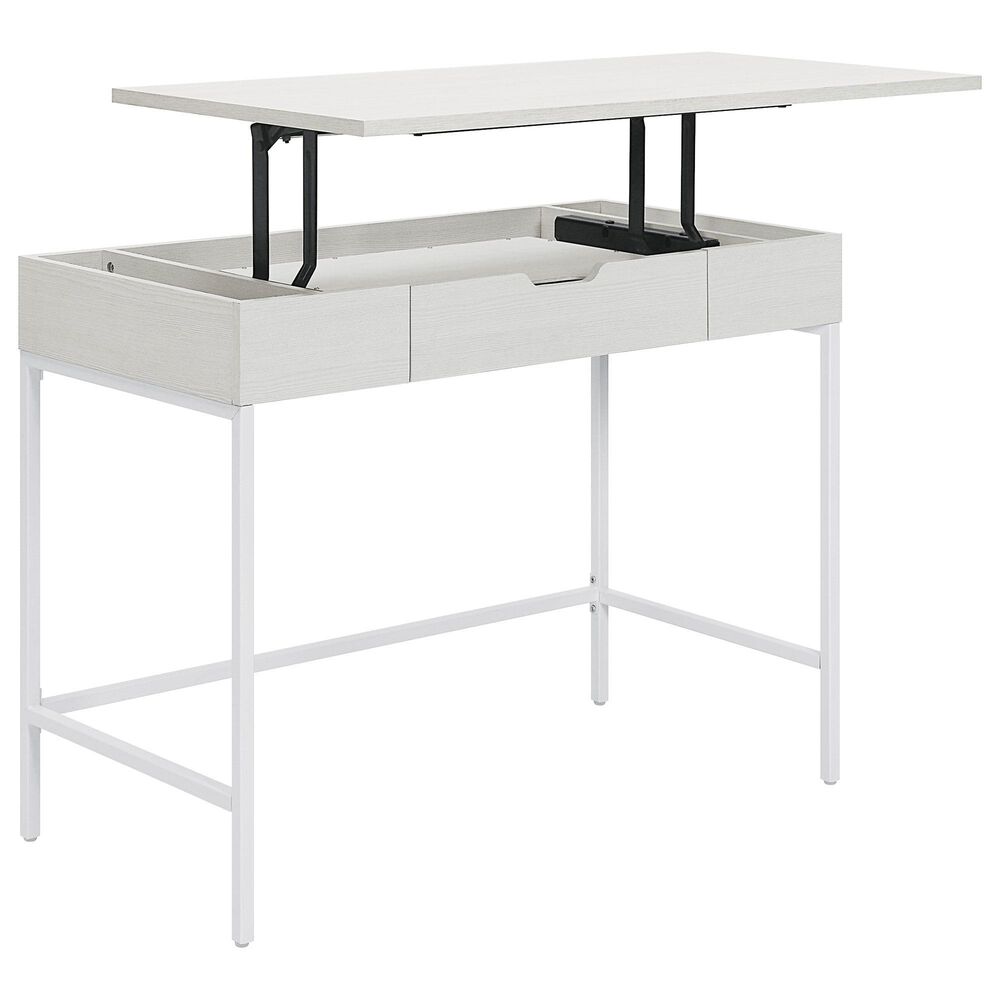 OSP Home Contempo Sit-To-Stand Adjustable Height Desk in White Oak, , large