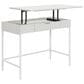 OSP Home Contempo Sit-To-Stand Adjustable Height Desk in White Oak, , large