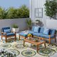 Noble House Wilcox 6-Piece Patio Sectional Sofa Set in Teak, , large