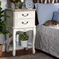 Baxton Studio Amalie 2-Drawer End Table in White and Oak, , large