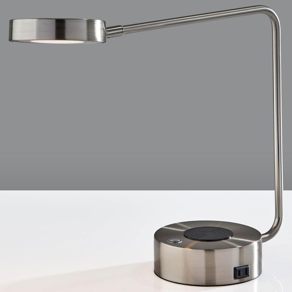 Adesso Viper Desk Lamp in Brushed Steel, , large