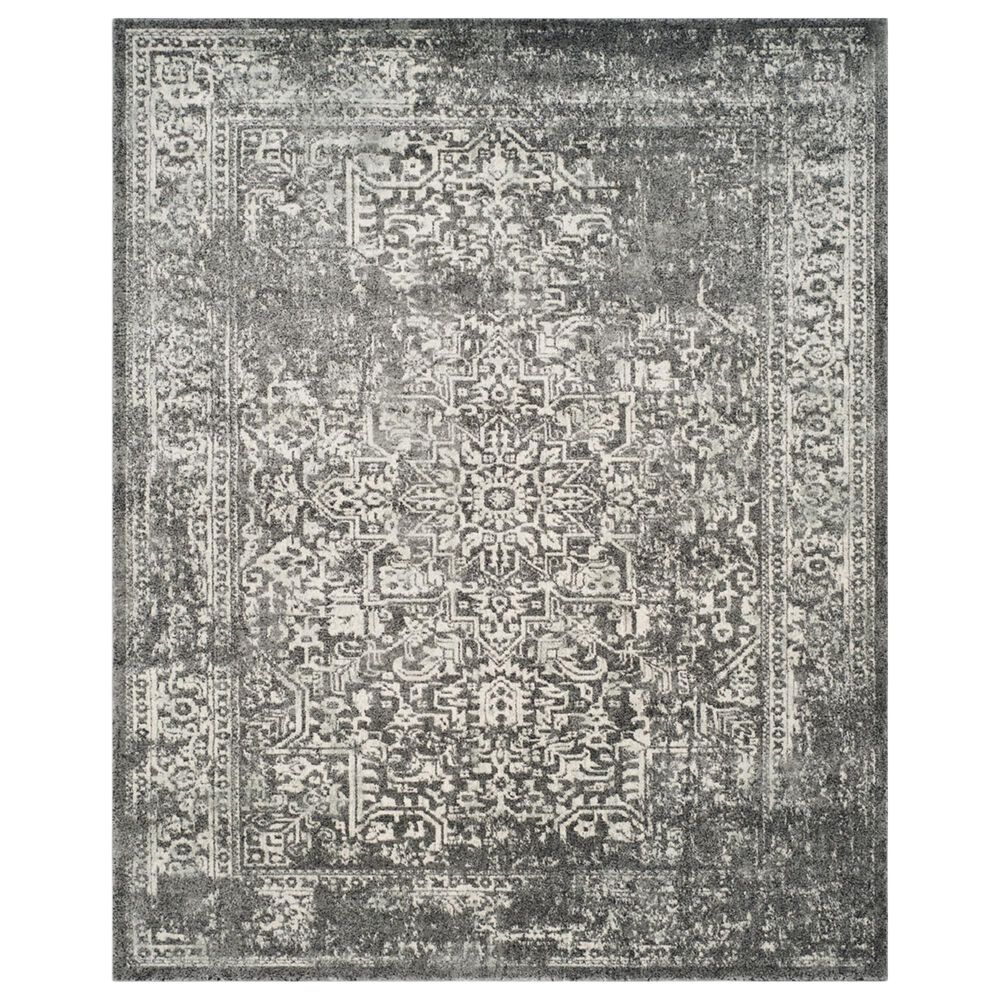 Safavieh Evoke EVK256D 10" x 14" Grey and Ivory Area Rug, , large