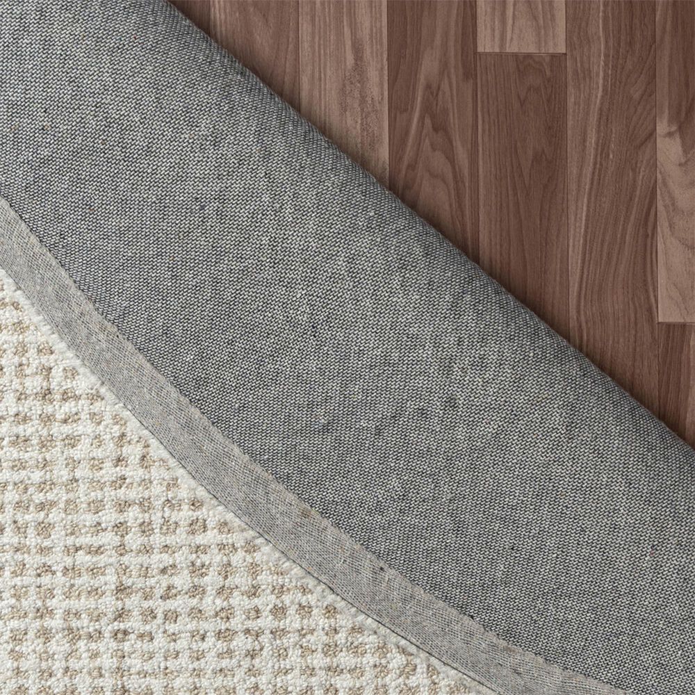 L&amp;R Resources Criss Cross Beige and Ivory 8&#39; Round Area Rug, , large