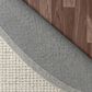 L&R Resources Criss Cross Beige and Ivory 8" Round Area Rug, , large