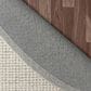 L&R Resources Criss Cross Beige and Ivory 8" Round Area Rug, , large