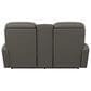 La-Z-Boy Hawthorn Power Reclining Console Loveseat with Headrest and Lumbar in Roma Storm, , large
