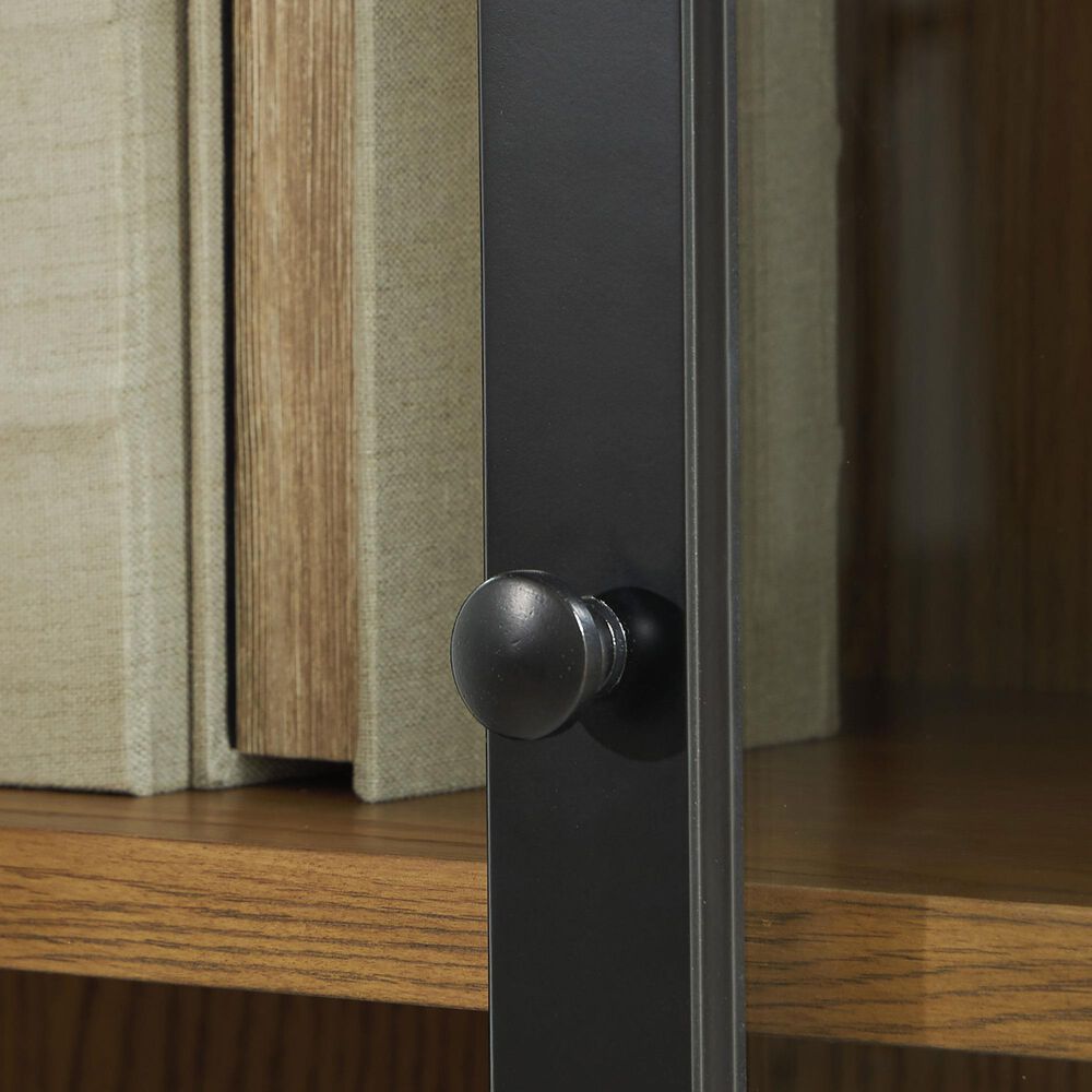 Ashley Dagandale Accent Cabinet in Black and Natural Brown, , large