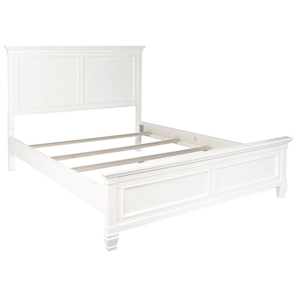 New Heritage Design Tamarack Queen Panel Bed in White, , large