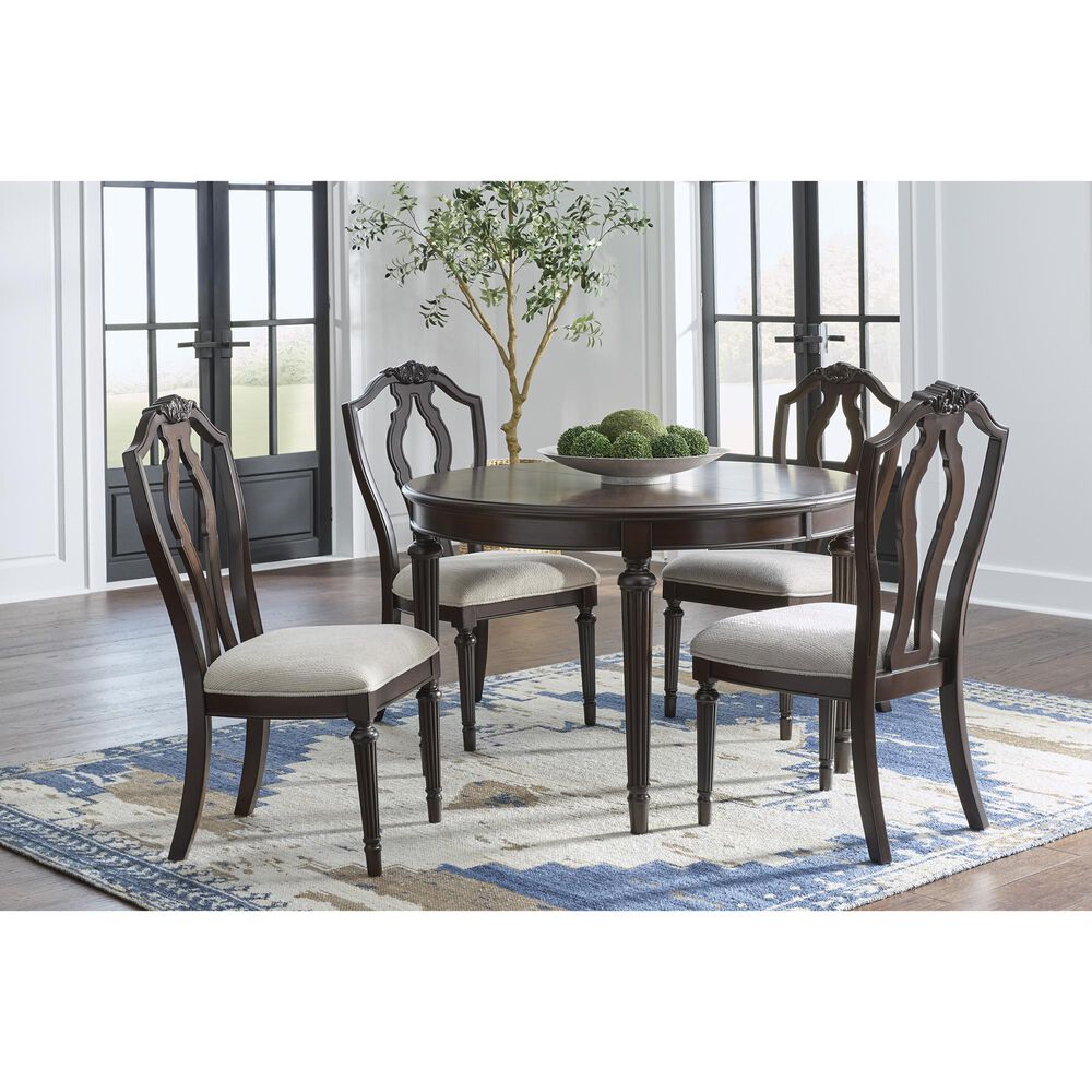 Ashley Lavinton Dining Chair Set of 2 in Tan and Brown, , large
